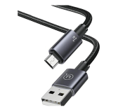 USAMS Kabel USB na Micro-USB 2A 1,2m Fast Charging stalowy - 1569049 - zdjęcie 4